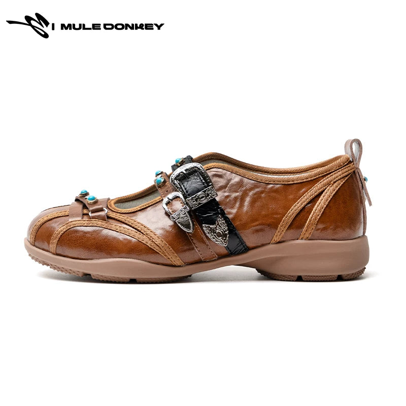 Donkey Rivet Flat Shoes