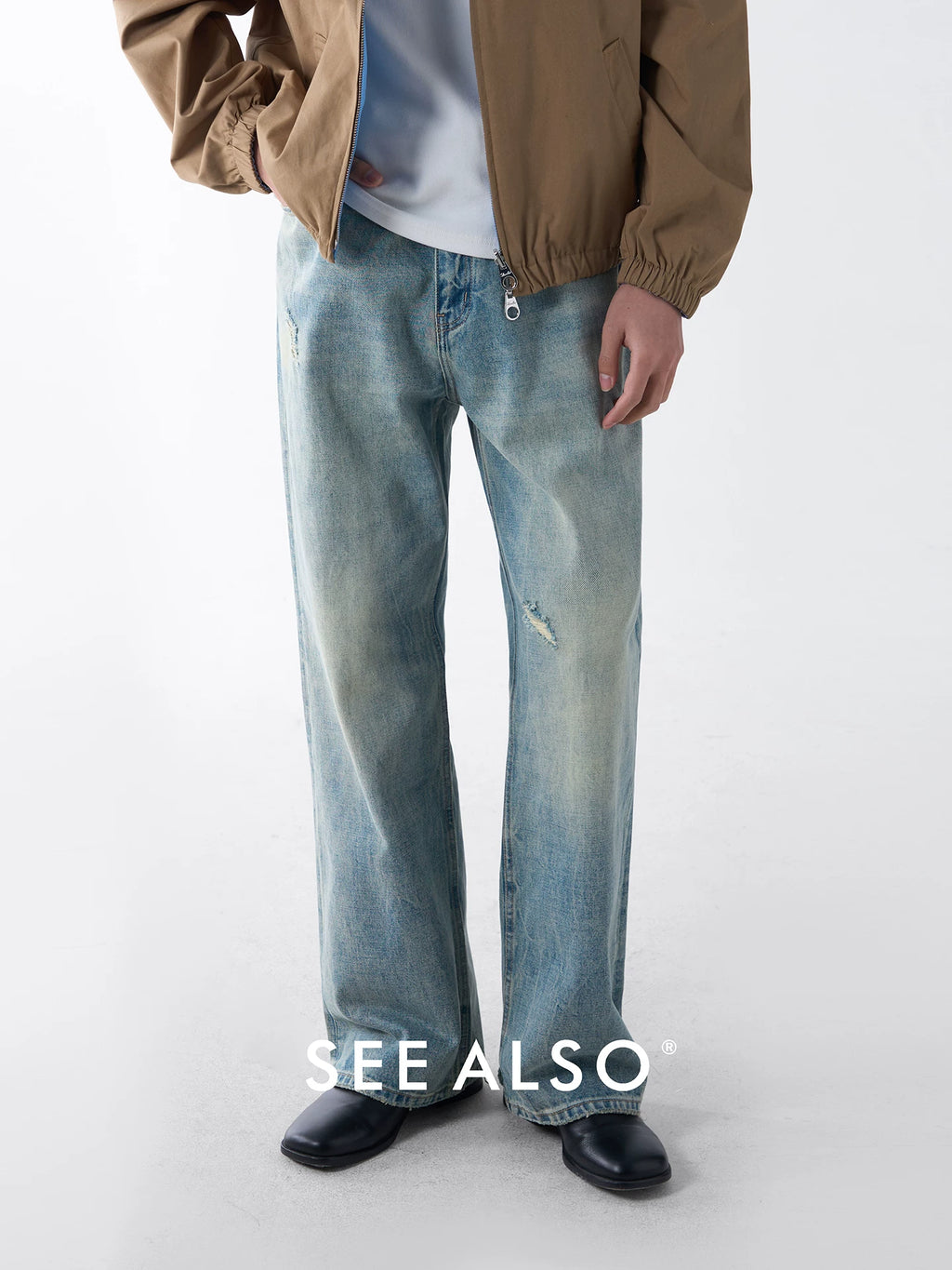 SEE ALSO Vintage Straight Ripped Jeans