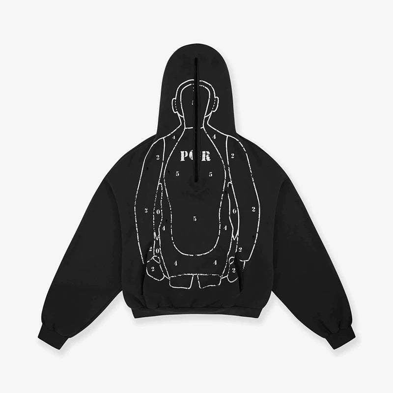 FTS Vintage Casual Ripped Hooded Sweater