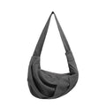 TZ Killer Stripe Dislocation Fold Oblique Span Crescent Bag