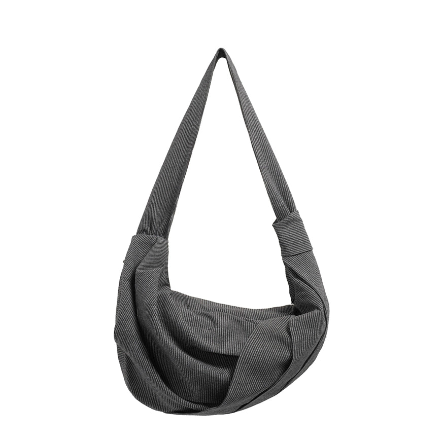 TZ Killer Stripe Dislocation Fold Oblique Span Crescent Bag