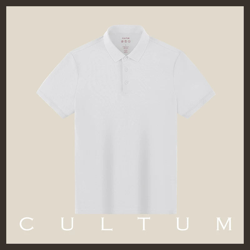 CULTUM Business Casual Versatile Solid Color POLO Shirt
