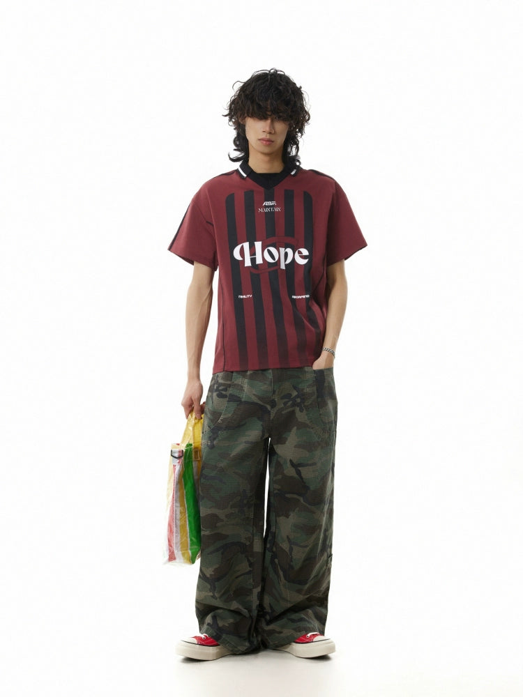 (Clearance) BTSG Retro Washed Faded Camouflage Overalls