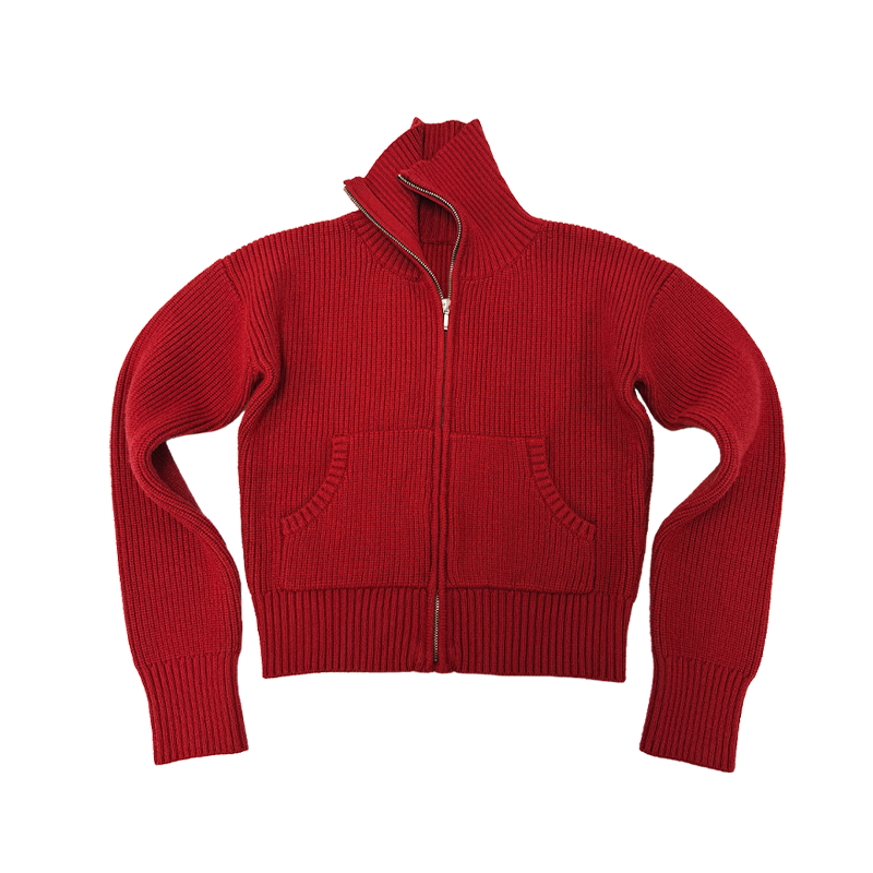 JCAESAR WOMEN Pit Strip Thick Pit Strip Micro Slim-fit Knitted Cardigan