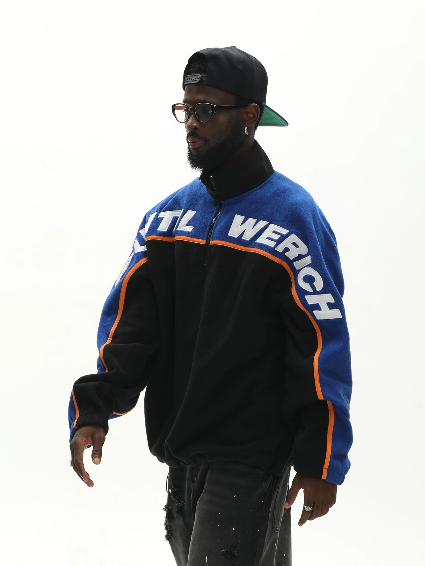 UNTILWERICH Vintage Embroidered Color-matching Sweater