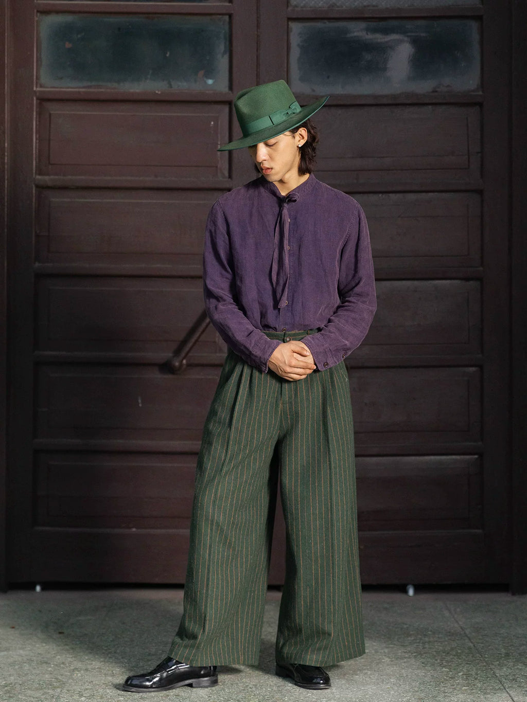SOARIN Vintage Premium Striped Suit Pants