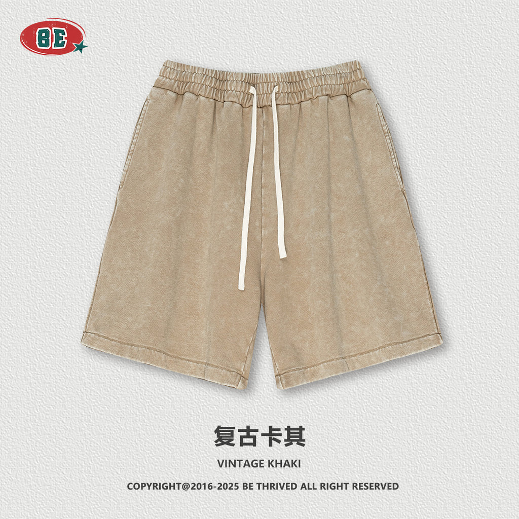 BE heavy 100% Cotton retro washed Shorts