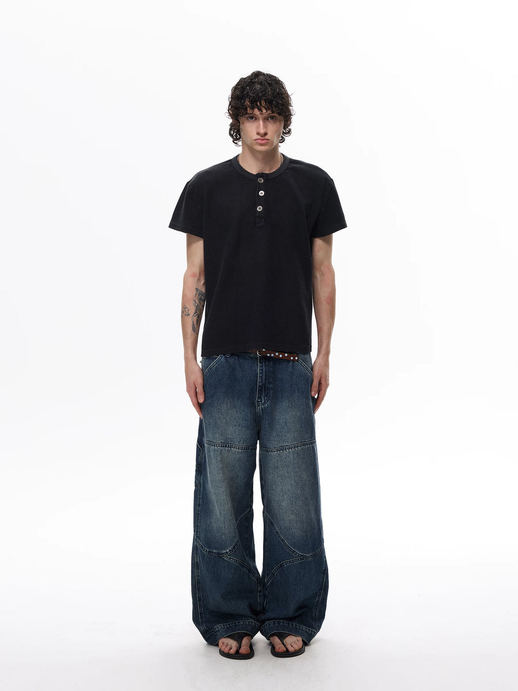 WLNEXT Henry Neck Polo Tee
