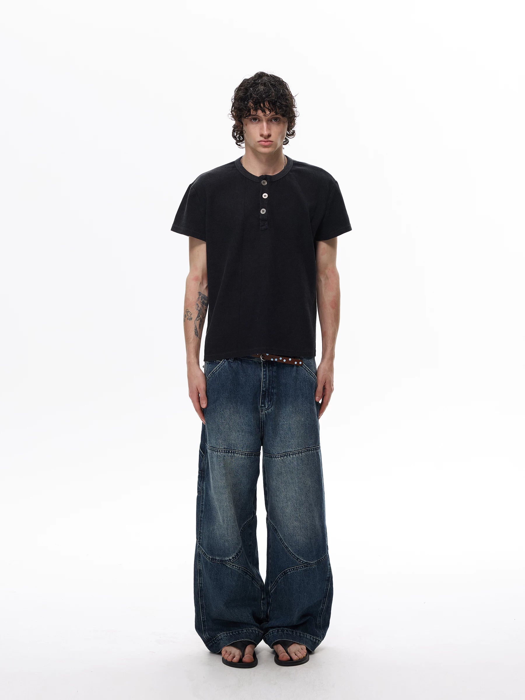 WLNEXT Henry Neck Polo Tee