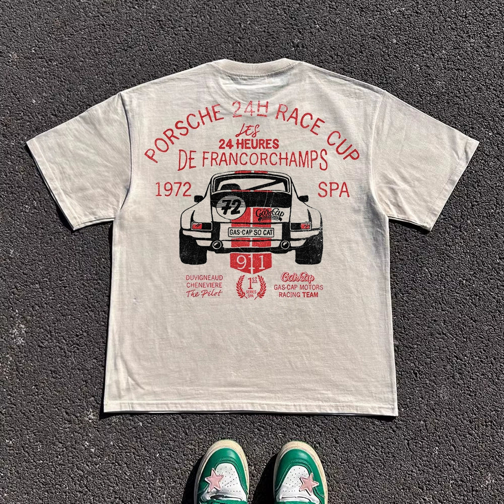 Wang Youbing Studio! PORCHE 260g 100% Cotton Tee