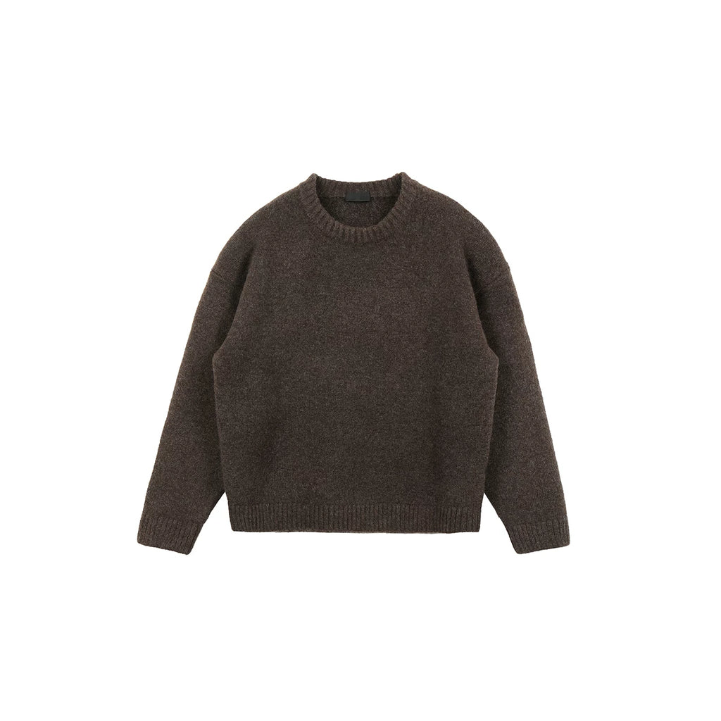 Plus No Logo Easiest for Matchloose Round Neck Sweater