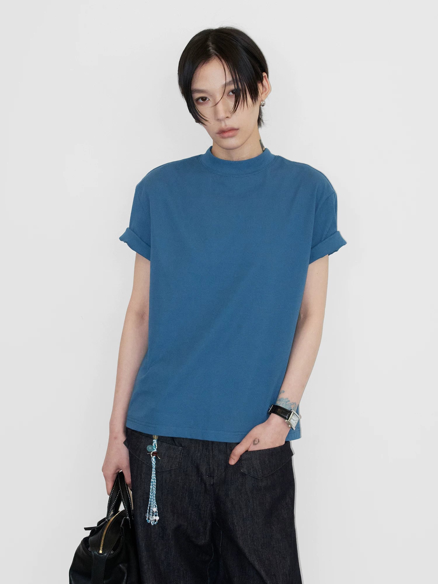 Sameuoo Shoulder Versatile Casual Tee