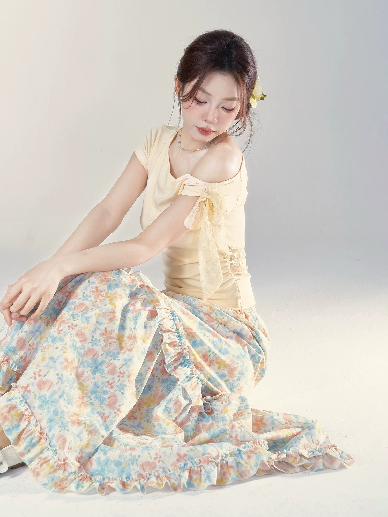 Wildberry Floral Patchwork Skirt