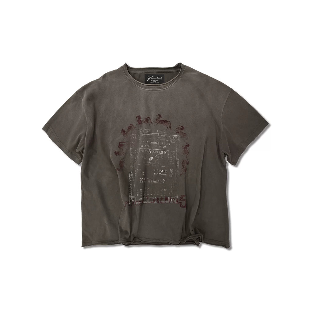 WANNA LAB Ticket Printing Dirty Dye Destruction Tee