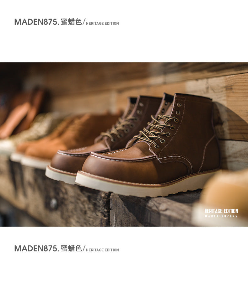 Madden Classic 875 American Horse Leather Tooling Boots