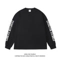 Jungle tiger letter cotton long sleeve Tee