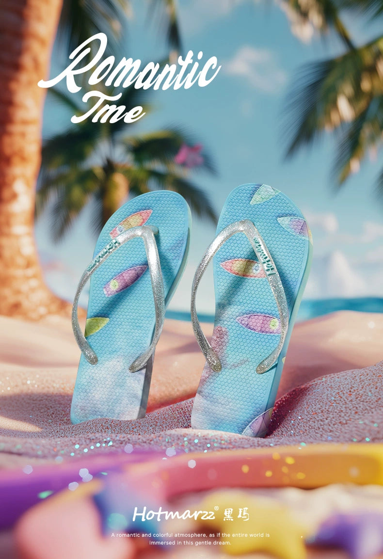 Hotmarzz Fashion Non-slip Outdoor Plywood Slippers
