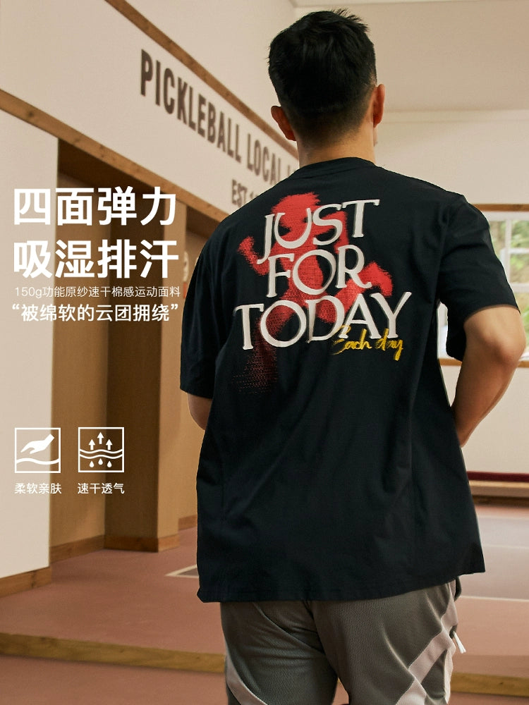 LUSHISI Moisture Wicking Exercise Short Tee