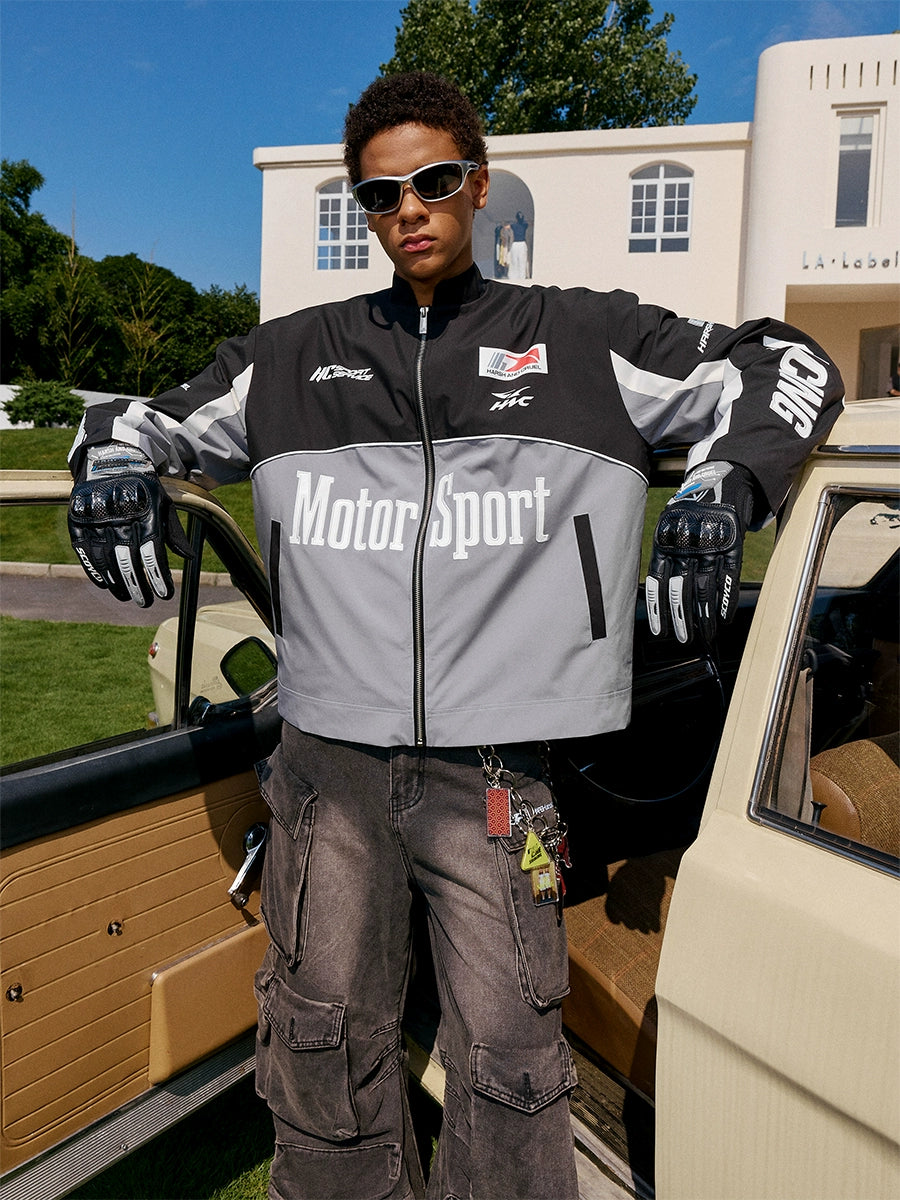 Harshandcruel Vintage Leather Embroidered Racing Suit