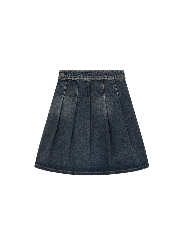 KANO Retro Old Denim Skirt