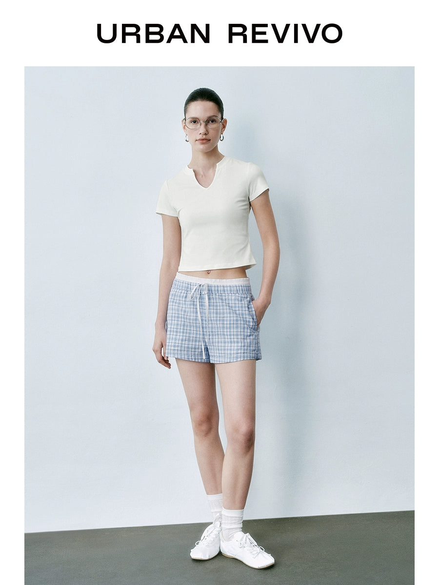 URBAN REVIVO Simple Casual Versatile Tee