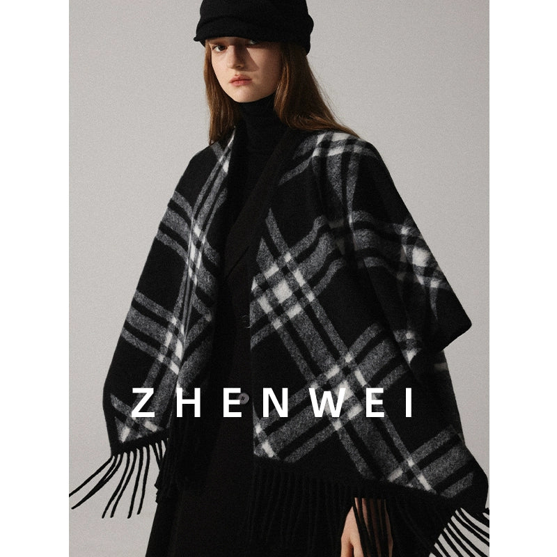 ZHENWEI Oversized Super Wide Shawl Big Scarf