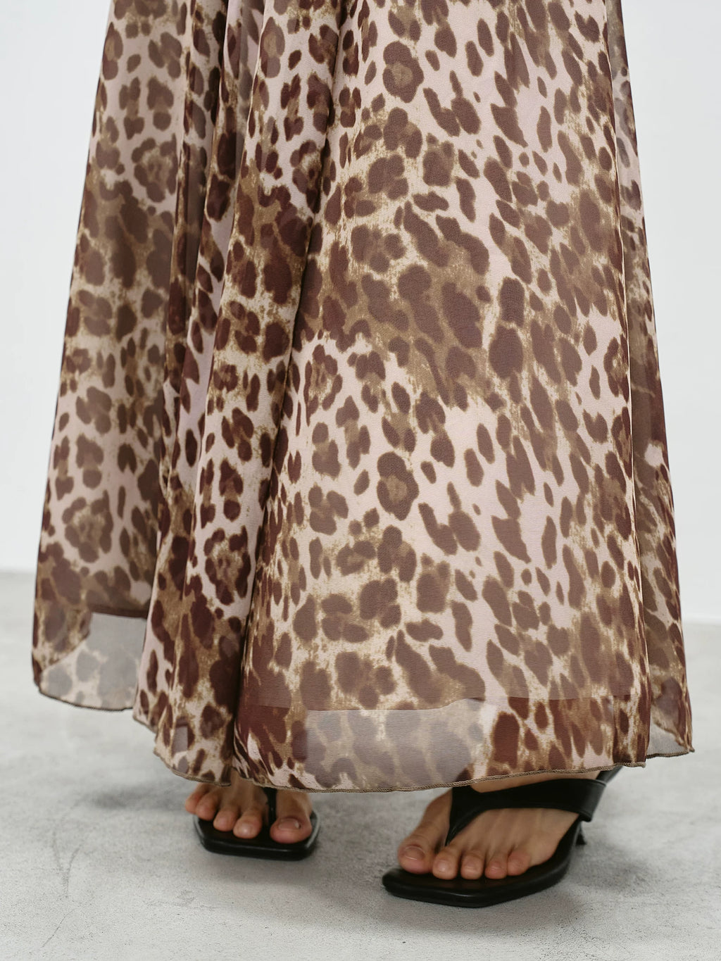 EIGHTHMONTH Leopard Print Swing Skirt