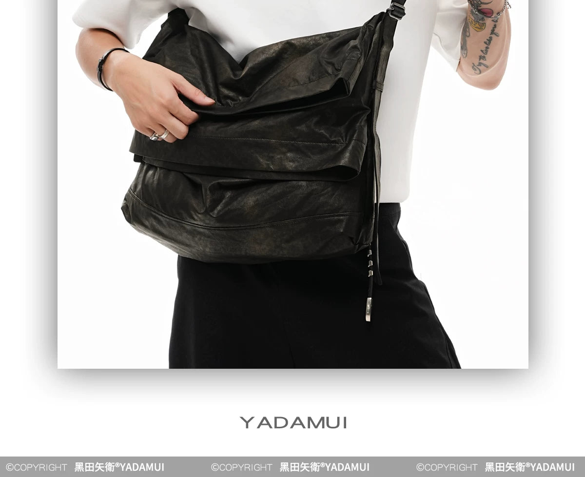 YADAMUI Multi-layer Folding Pleated Messenger Bag