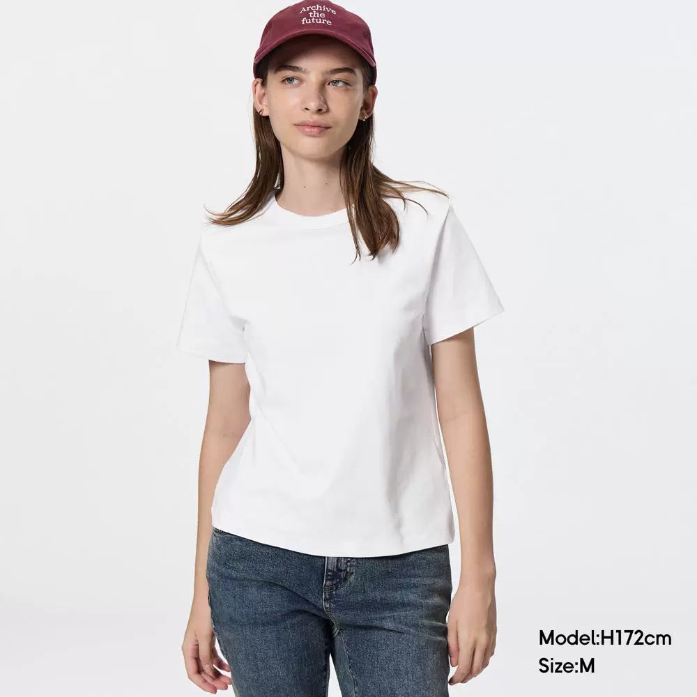 GU Round Neck Loose Casual Tee