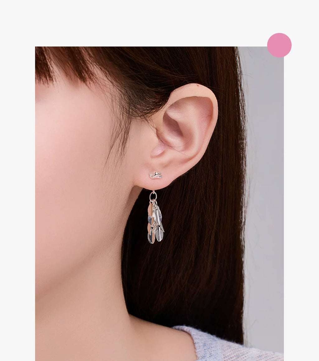 DODOGOGO Light Luxury Niche Fringed Earrings
