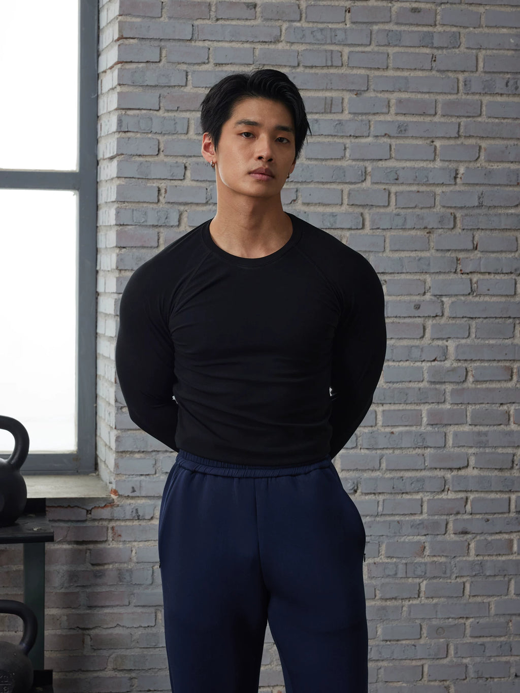 AFTERGLOW Skin-friendly Base Casual Warm Slim Long Sleeves