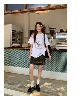 KANO Retro Old Camouflage Tooling Skirt