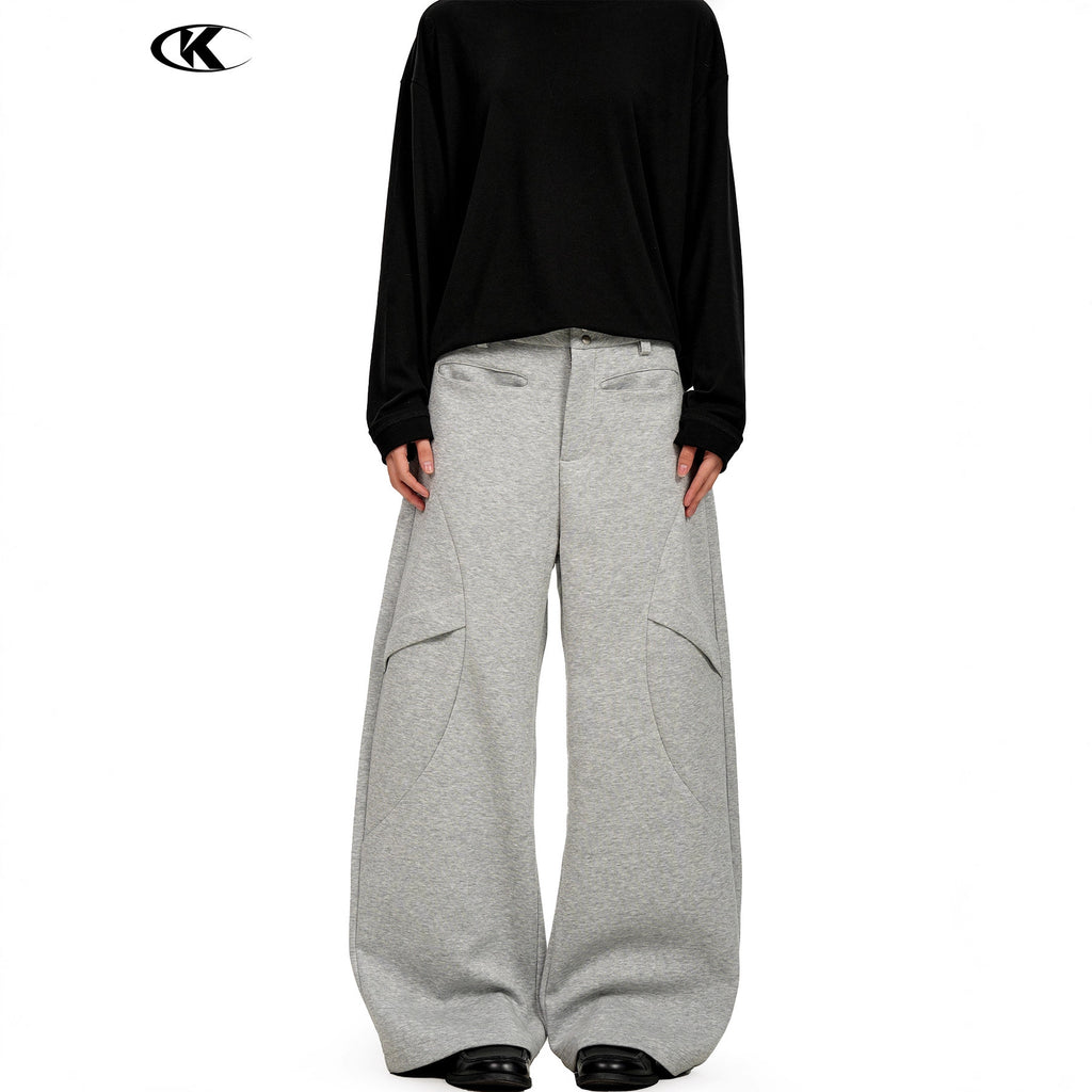 11KN retro wide-leg casual pants