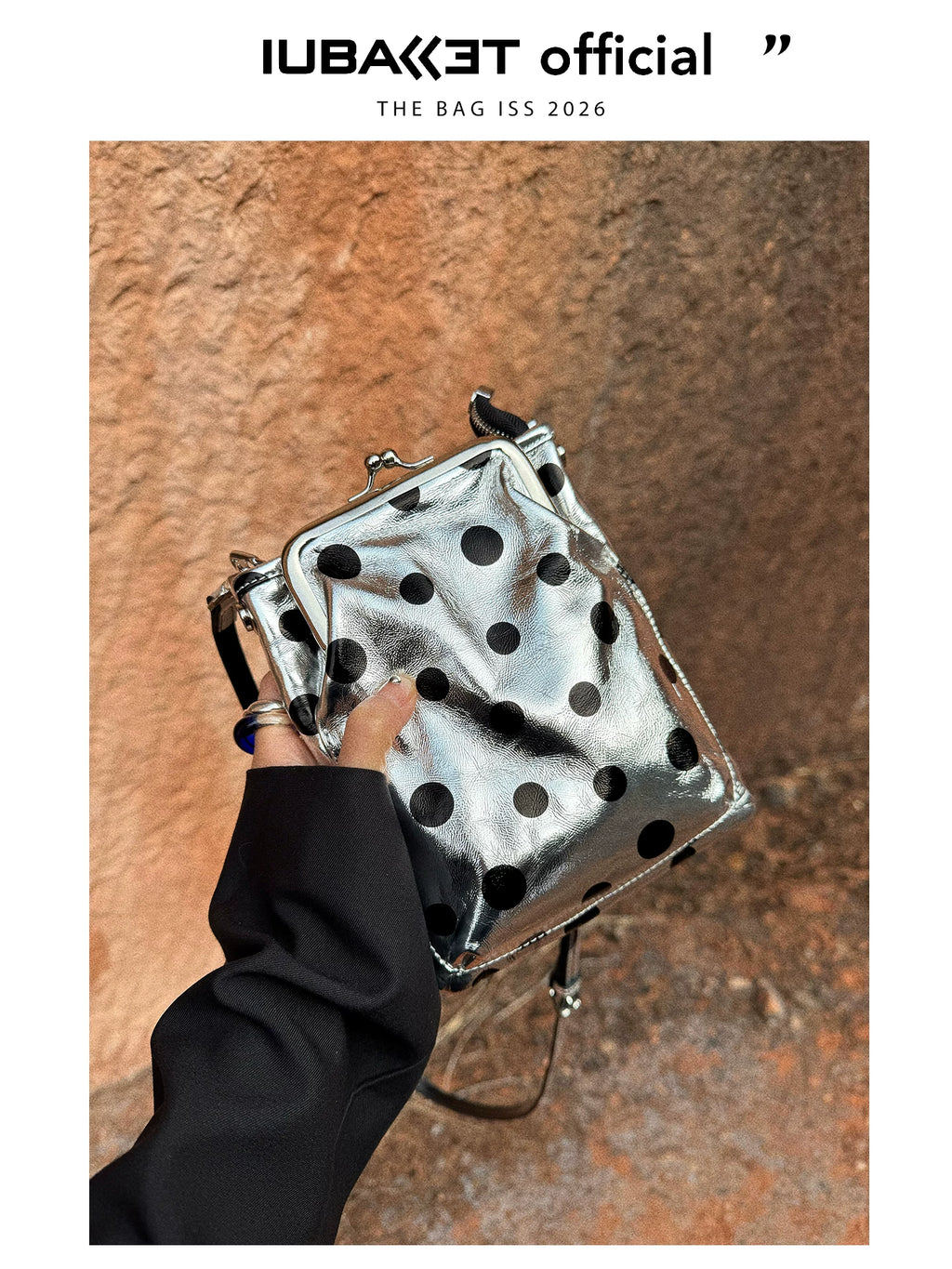 IUBALLET Polka Dot Mini Oblique Span Small Square Bag
