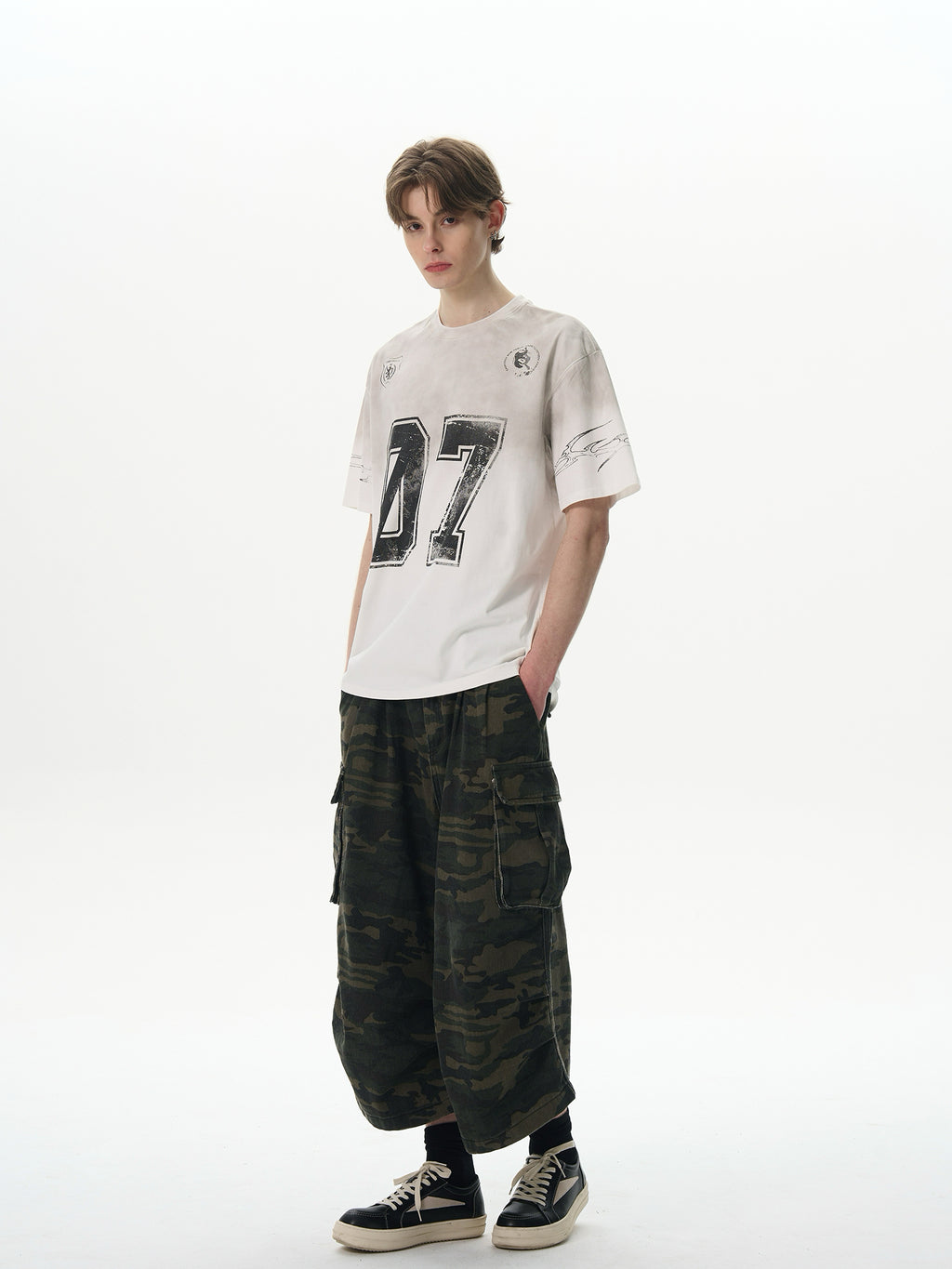 BTSG old washed dirty dyed heavy short jersey