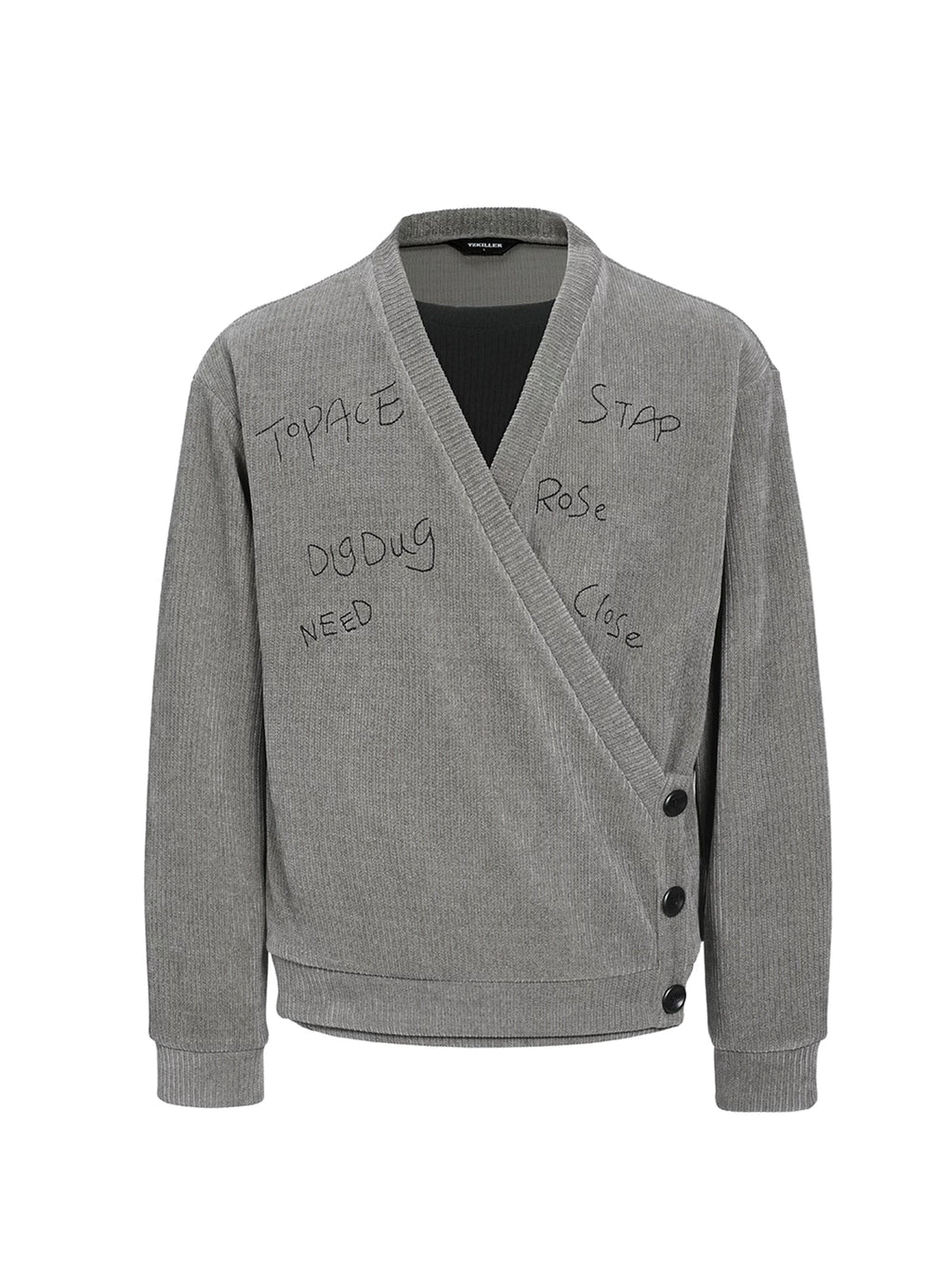 TZ Killer Striped Embroidered V-neck Loose