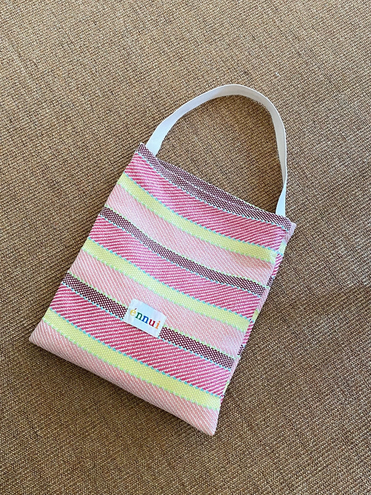 ENNUI Hand-woven Contrasting Splicing Shoulder Bag