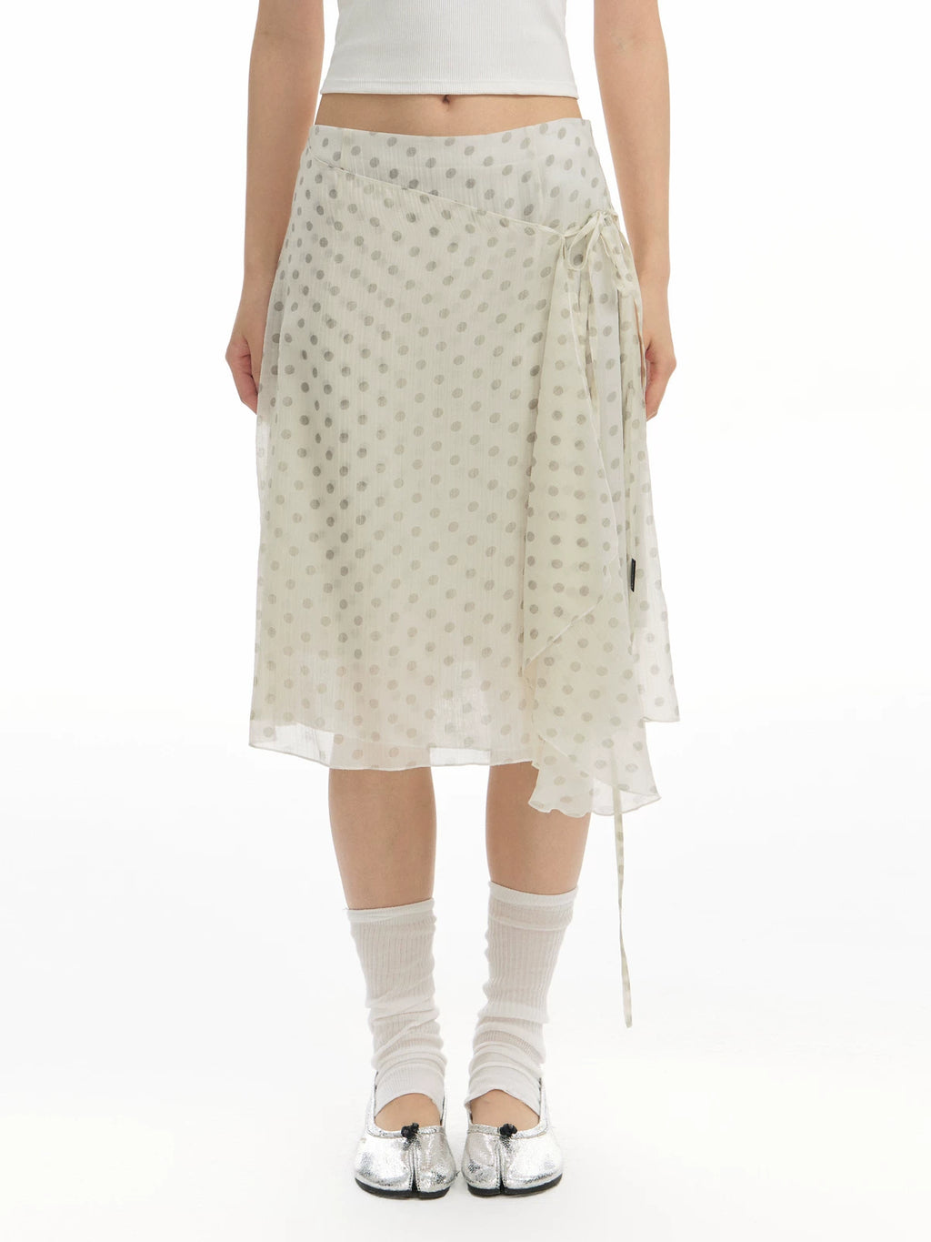 TGNS Strap Polka Dot Skirt