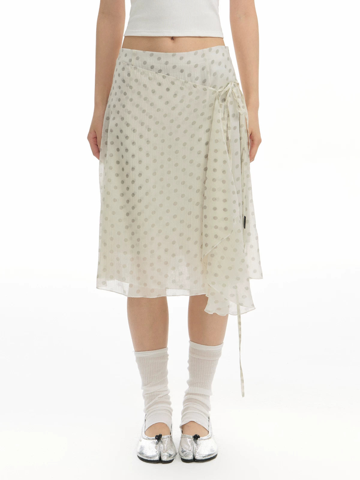 TGNS Strap Polka Dot Skirt