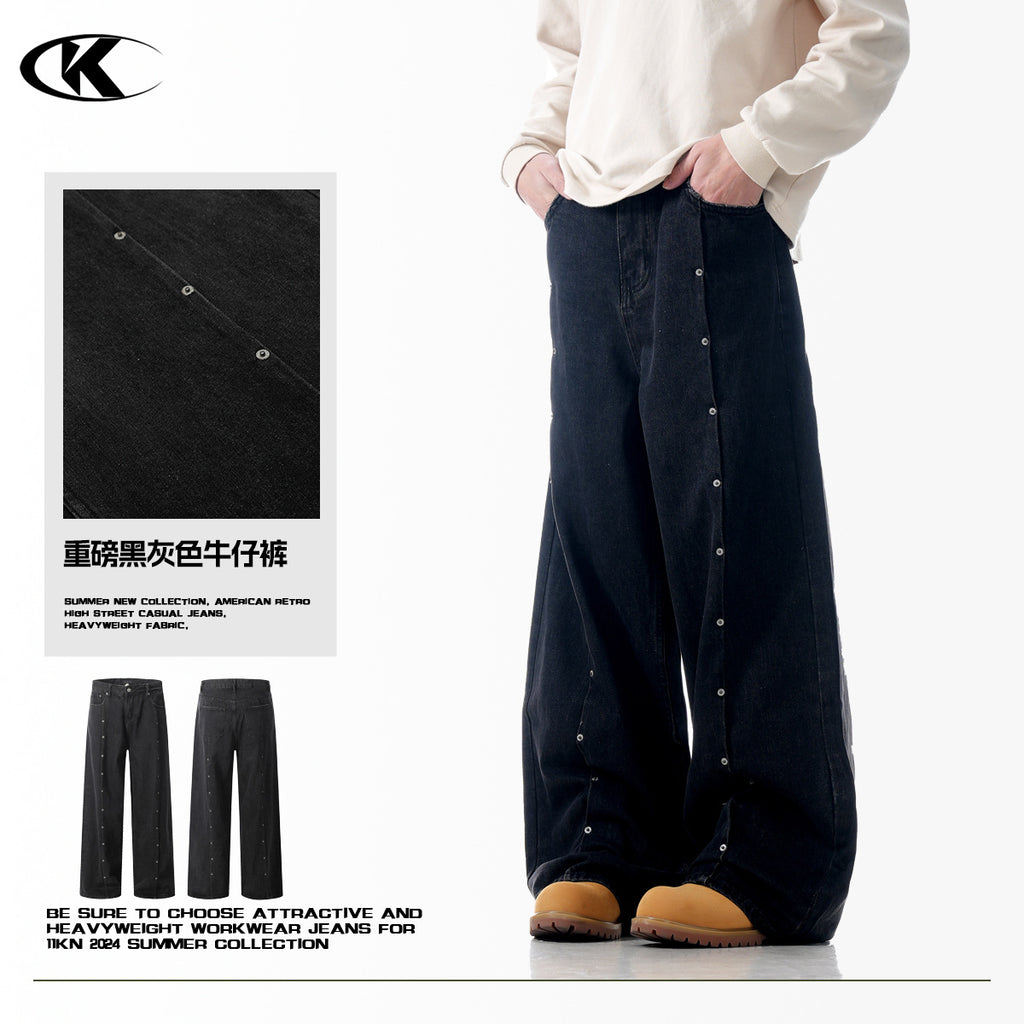 11KN High Street Cleanfit Rivet Distressed Jeans