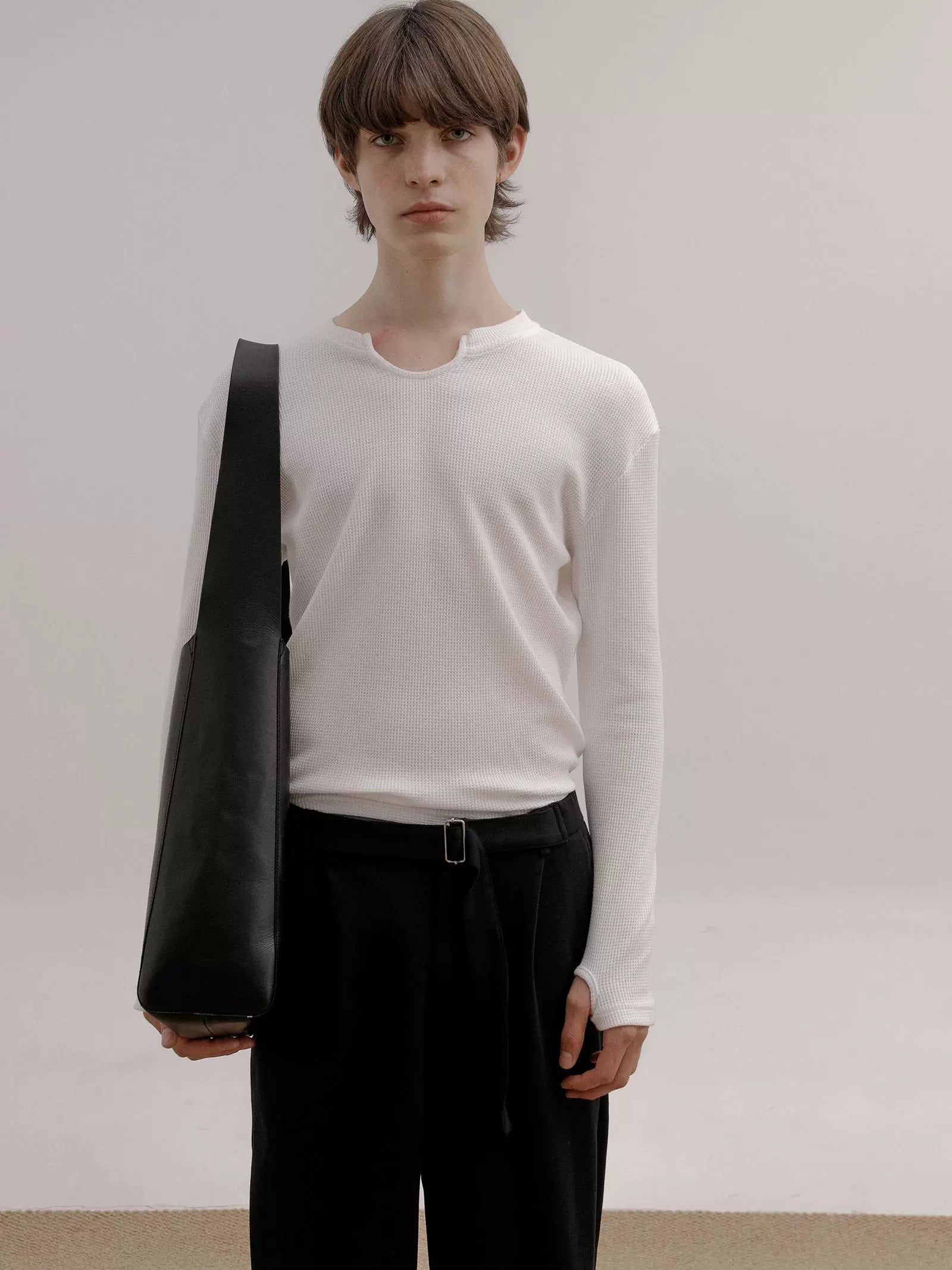 COLN Stacked Simple Bottom Long Sleeve
