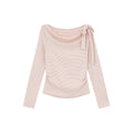 Kano Swing Neck Strap Striped Long Sleeve