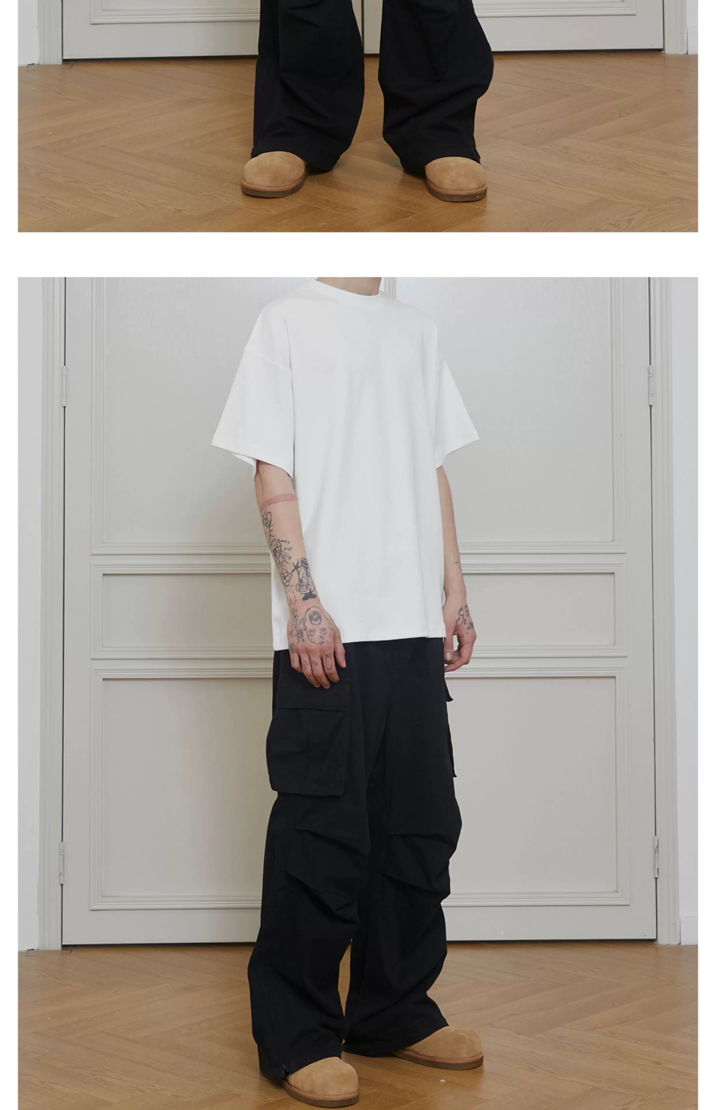 SINONOME Crew Neck Shape Cool Tee