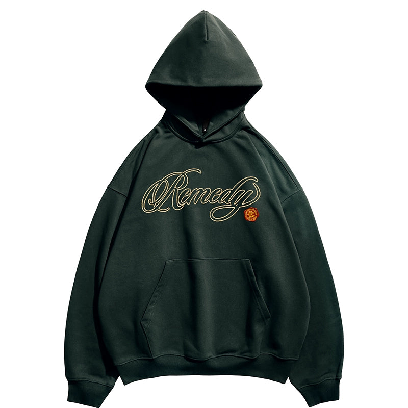 Remedy Vintage Embroidered Hooded Sweater