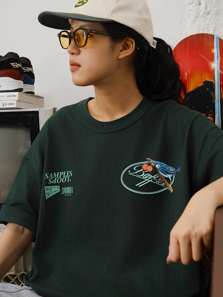 Battles Potted Sparrow Retro Casual Tee