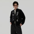 Sameuoo Sleeve Jacquard Sweater Cardigan