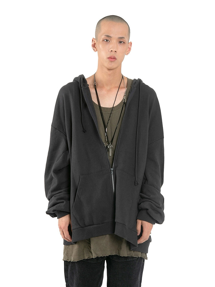 RHOMEHOUSE Loose and Versatile Sports Zip Jacket