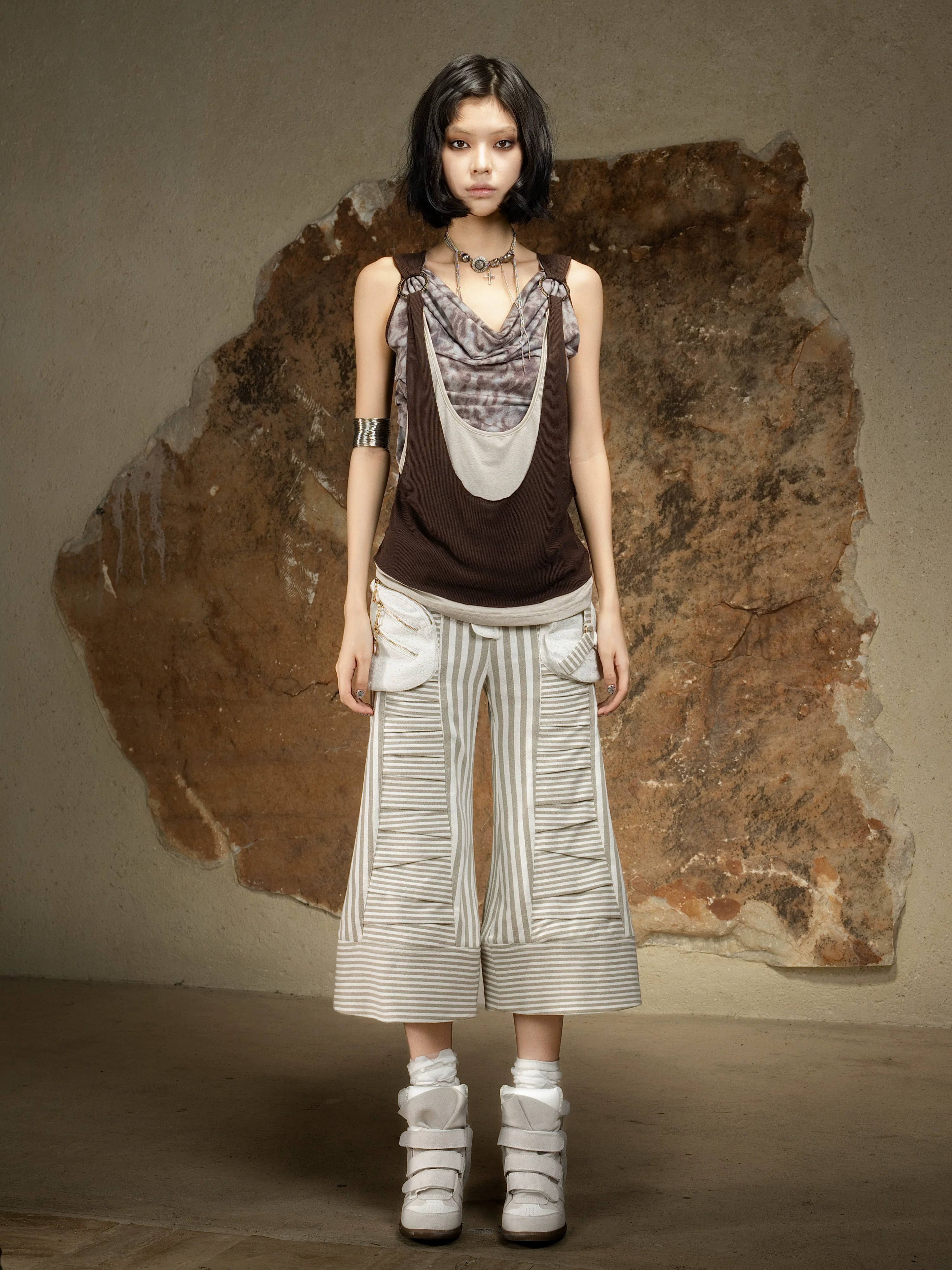 ARIADNAw Vintage Versatile Seven-Point Casual Pants