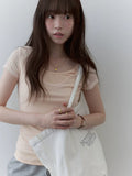 VOOE Fake Two-piece Splicing Mesh Slim Tee