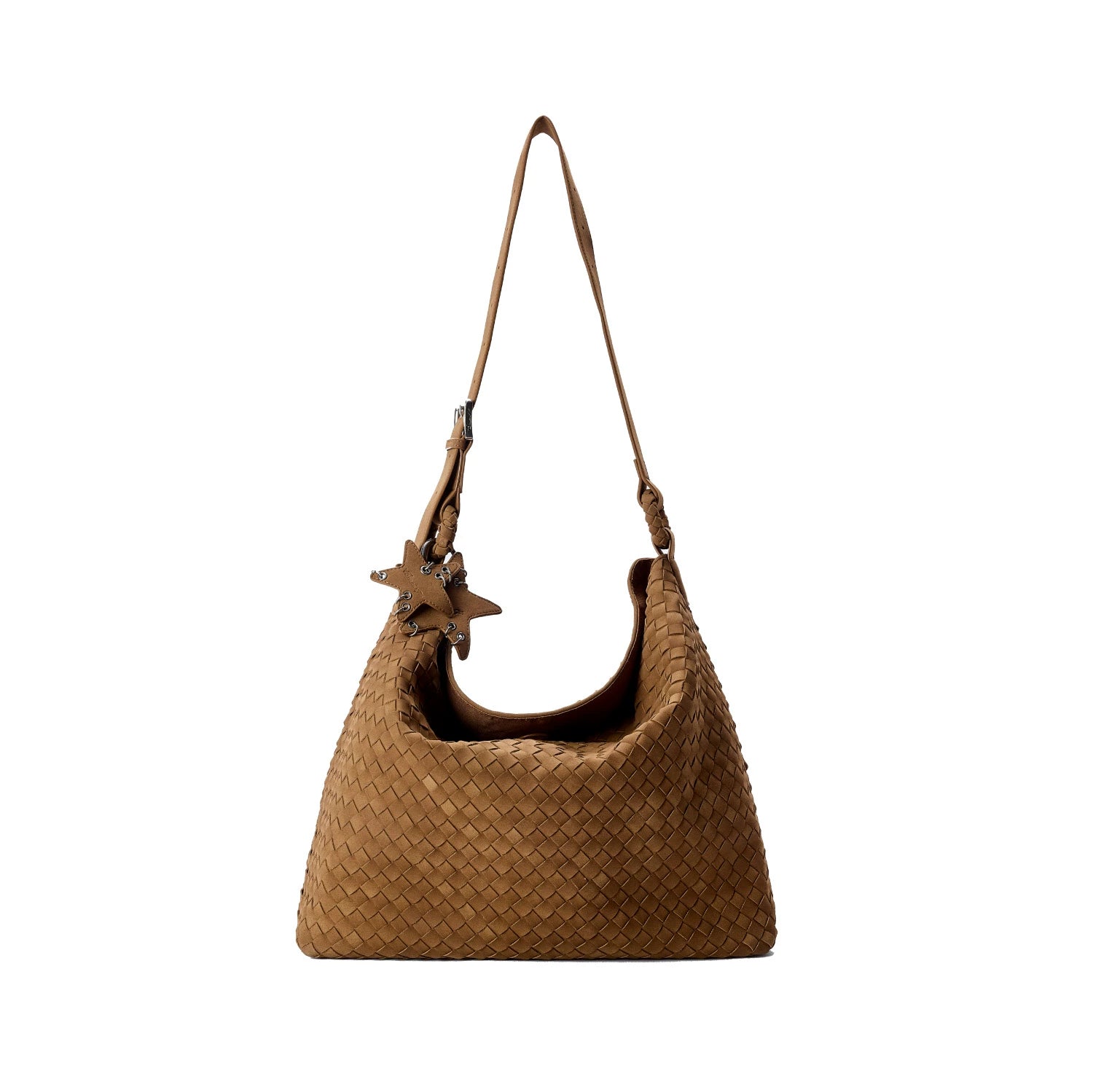 ECODAY Suede Woven Bag Large Capacity Tote Bag